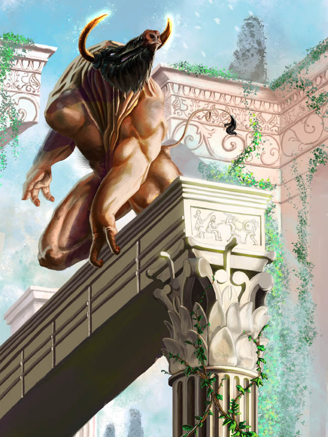 faun minotaur fantasy mythology greek