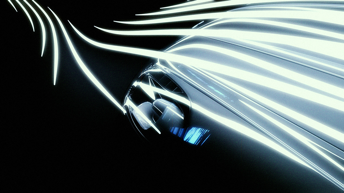 aston martin One-77 Auto car light 3D Packshot visualisation Render animation 