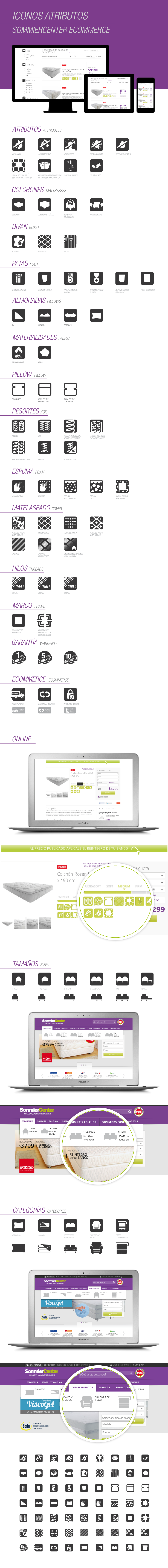iconography mattresses Retail Ecommerce Icon online store koil Resorte espuma Foam icono vector Serta product
