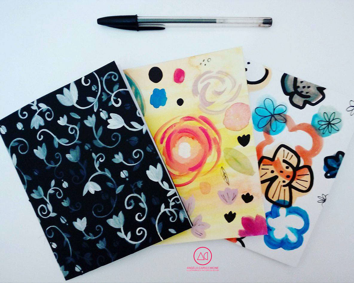 notebooks handamde handicraft decorations pattern paint