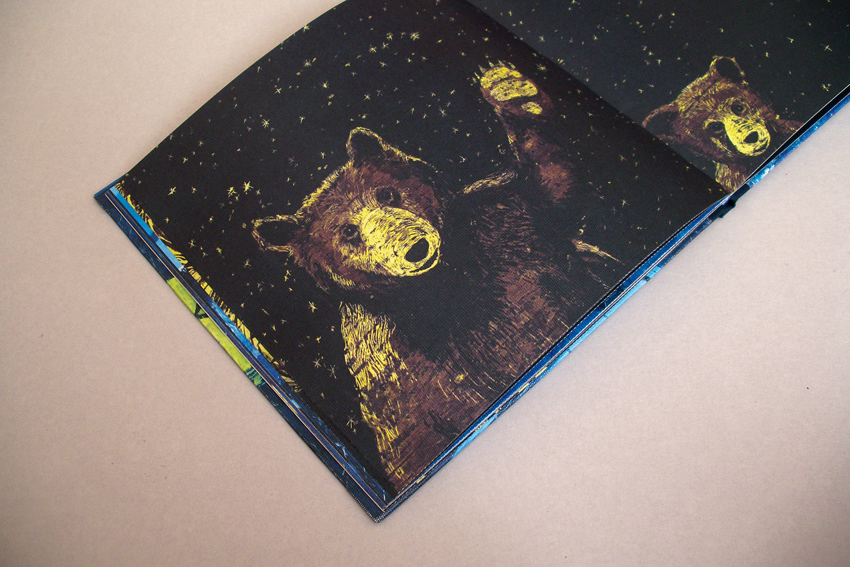 bear cub Bear Cub book Kainar children scratchboard