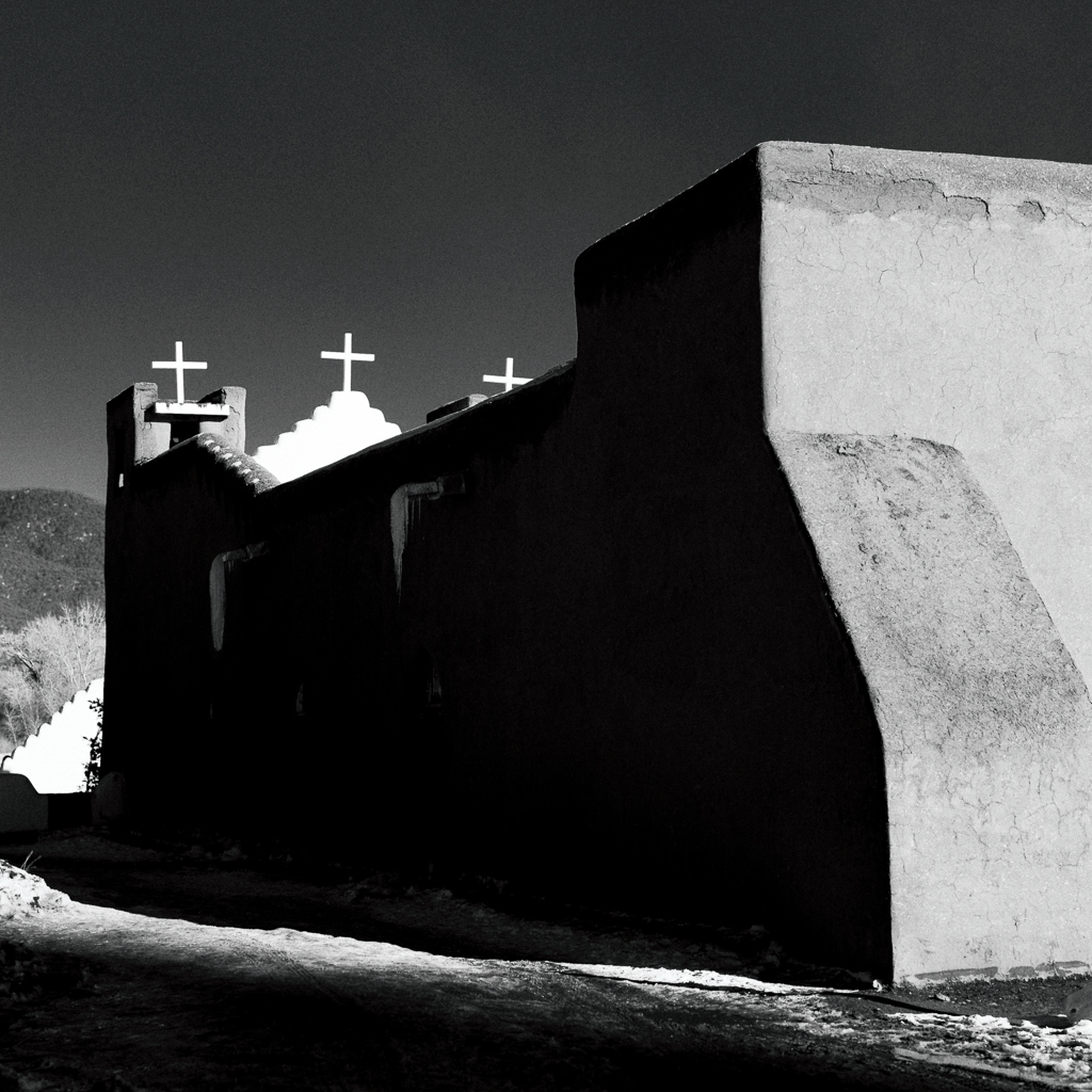 Taos Pueblo new mexico Red Willow historic native american pueblo indians building sacred black and white