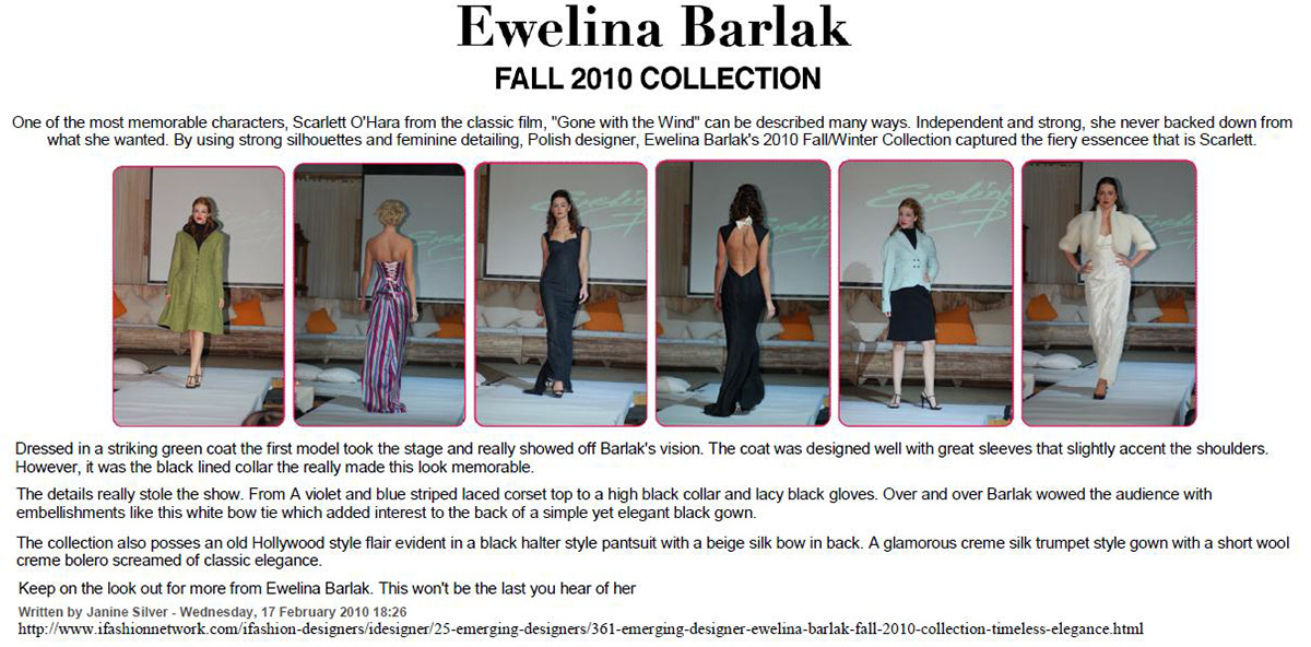 designer costume designer emerging designer dresses brand EwelineB  LVFW NYFW