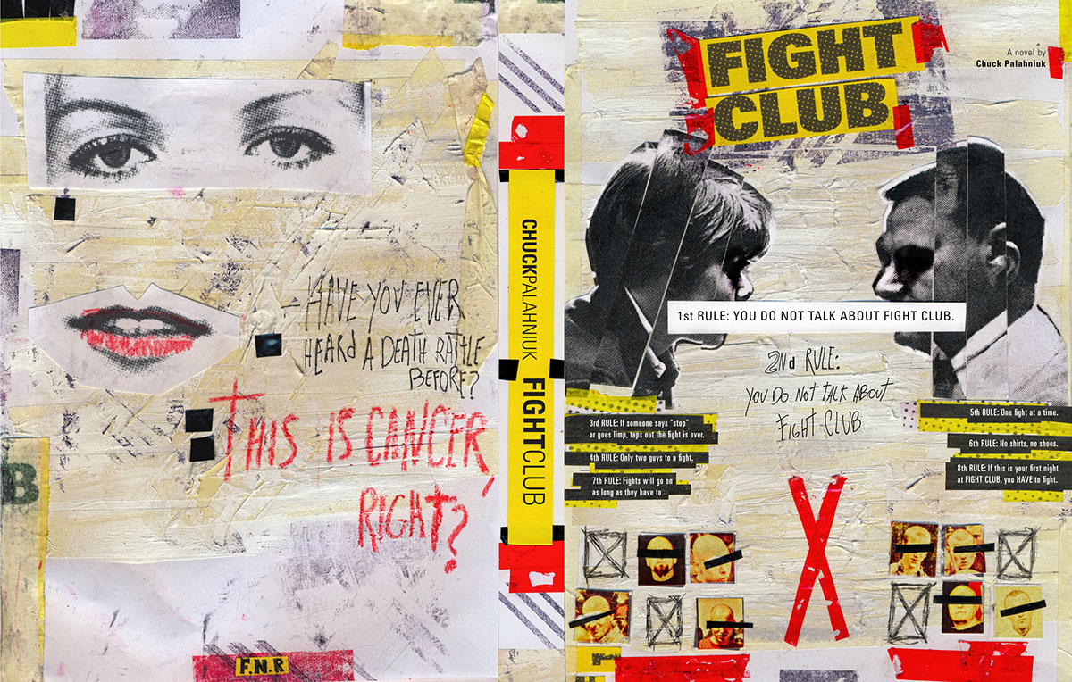Book Cover Design book capa de livro Livro clube da luta fight club palahniuk collage