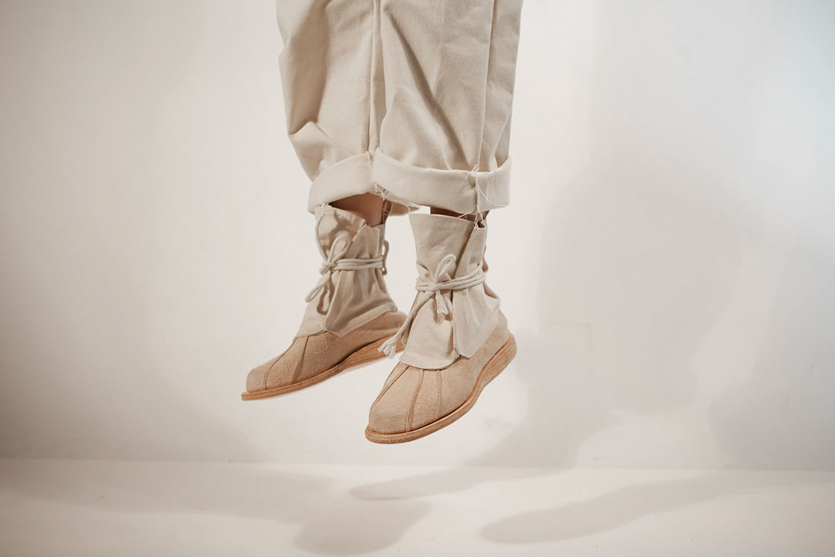 shoes boots handmade leather canvas desert Space 