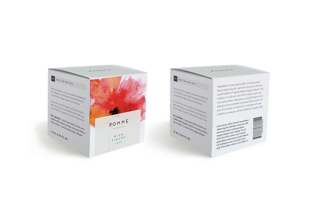 cosmetics packaging design student cosmetic brand design floral colorful watercolor flower beauty elegant visual identity luxury luxury brand luxury packaging