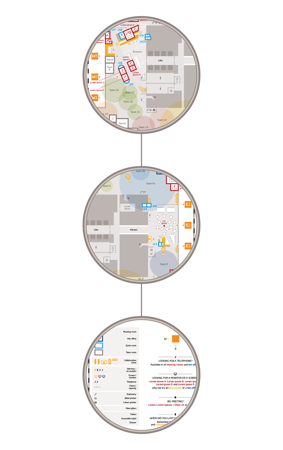 map Office orientation information visualisation