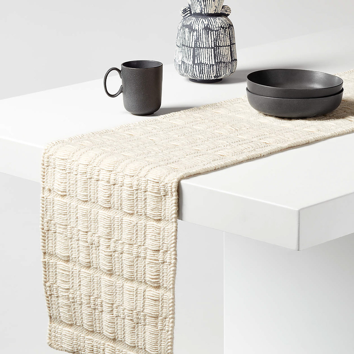 Fashion  handcrafted handmade surface design tablelinen tablerunner textile textiledesign texture wool