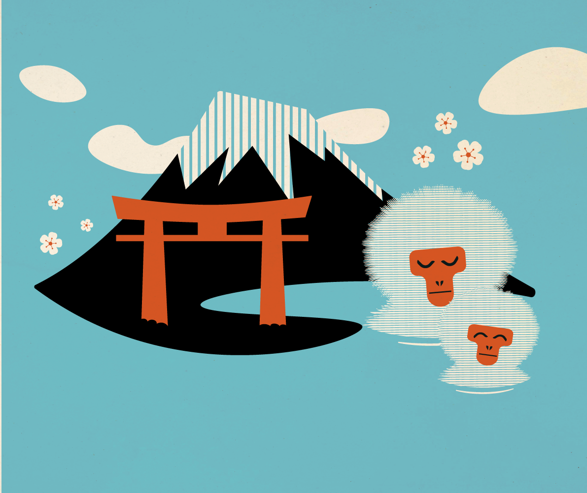Digital Art  Drawing  editorial ilustracion JAPON Travel viajes