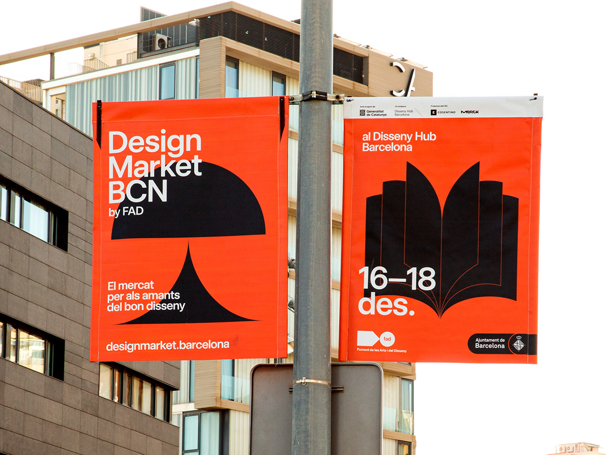 campaign design market orange mid century Icon typography   Minimalism democratic design