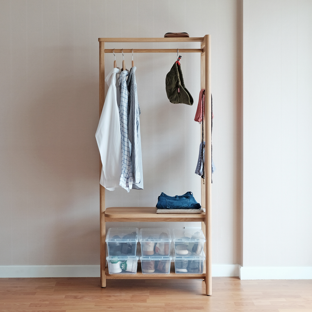 KILTT Clothe stand hanger rack wood simple minimal