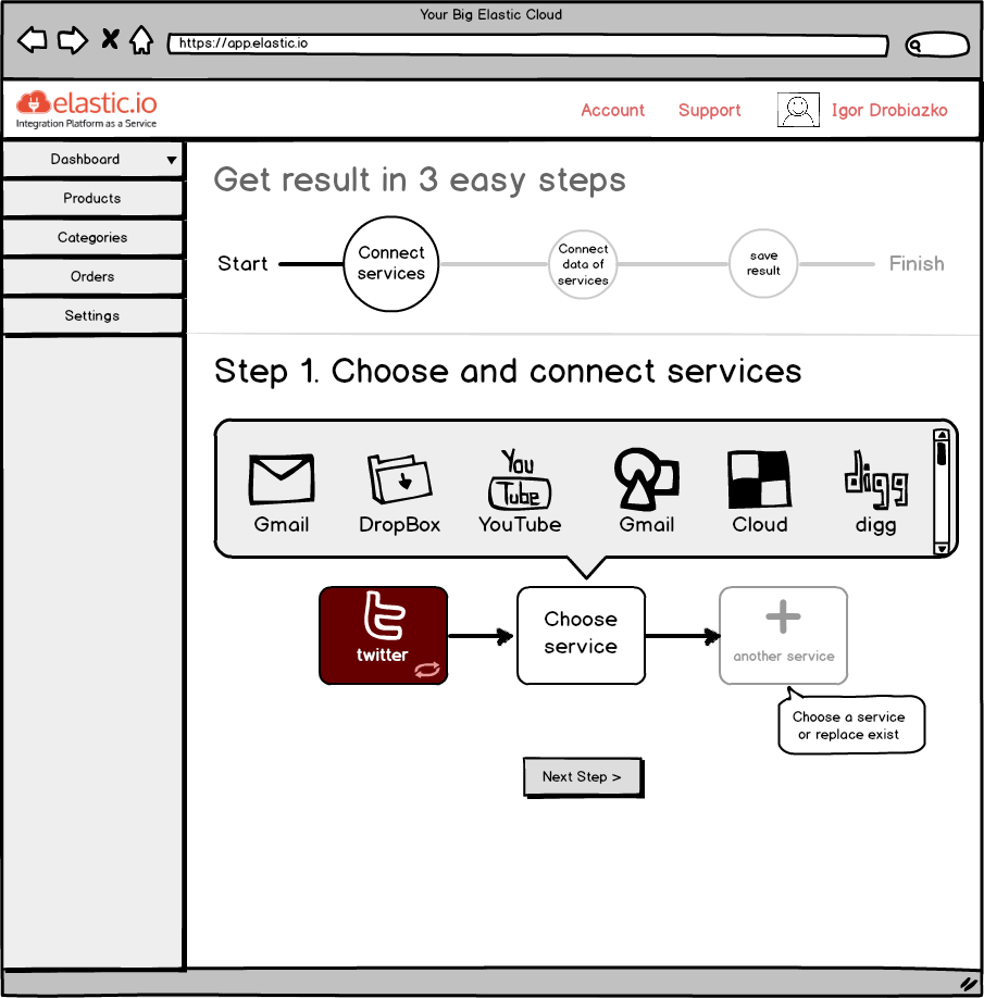 cloud wireframe api service services UI ux prototype balsamiq axure