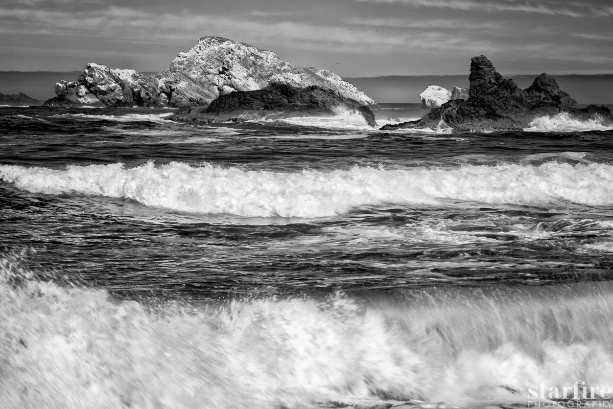starfire photography Nature Landscape beauty oregon coast pacific northwest black and white long exposure photography