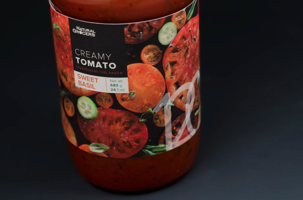 Food Packaging Rebrand in-store brand Health calories labels