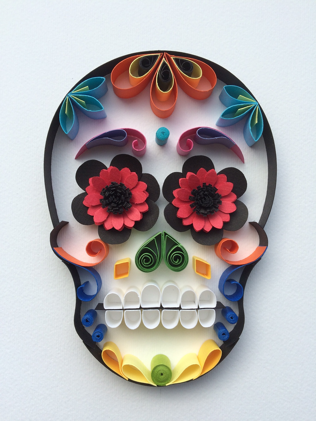 mexican calaveras mexican skulls skull quilling art quilling skull paper skull paper art