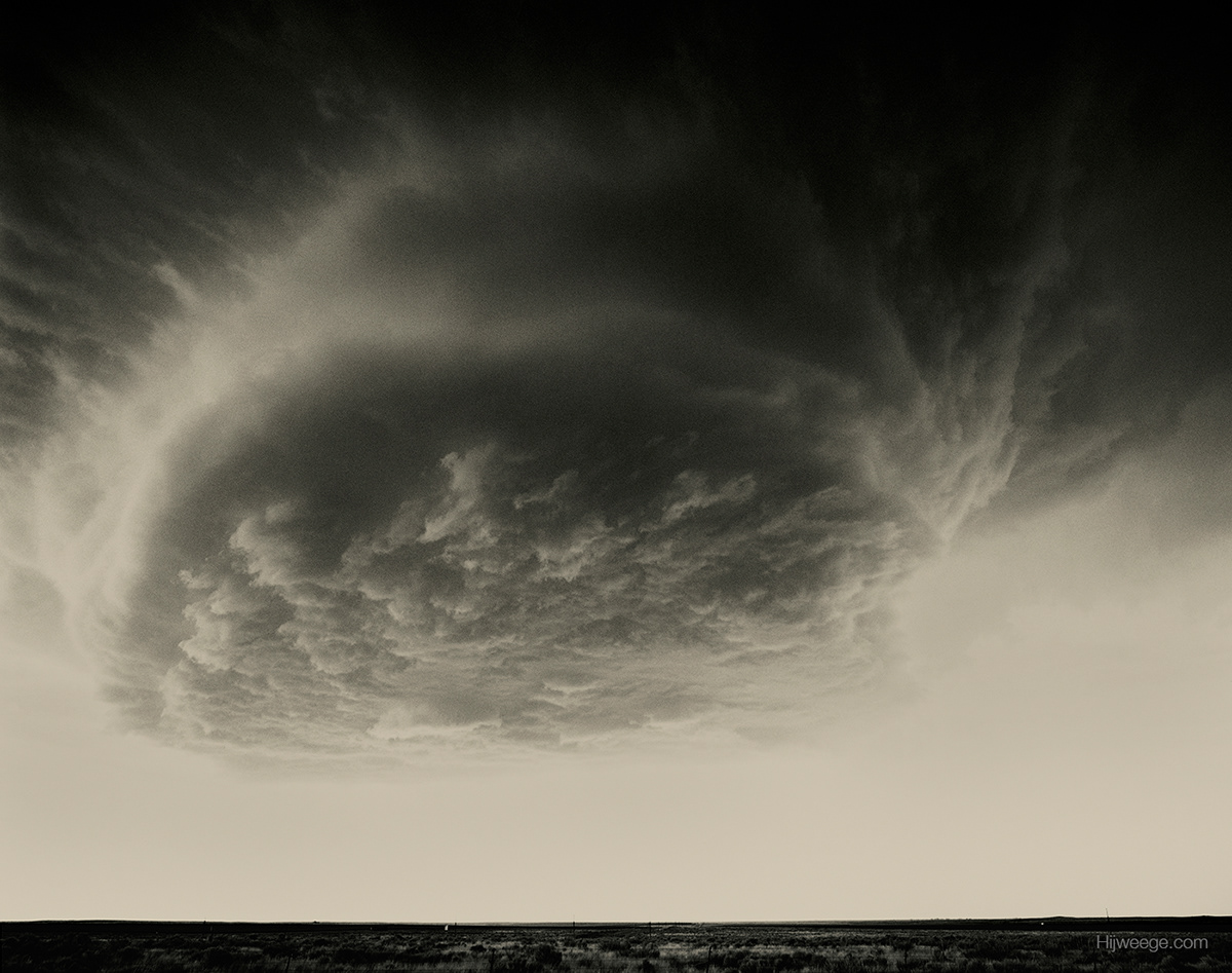Hijweege Landscape photogravure storm Sublime Nature supercell tintype