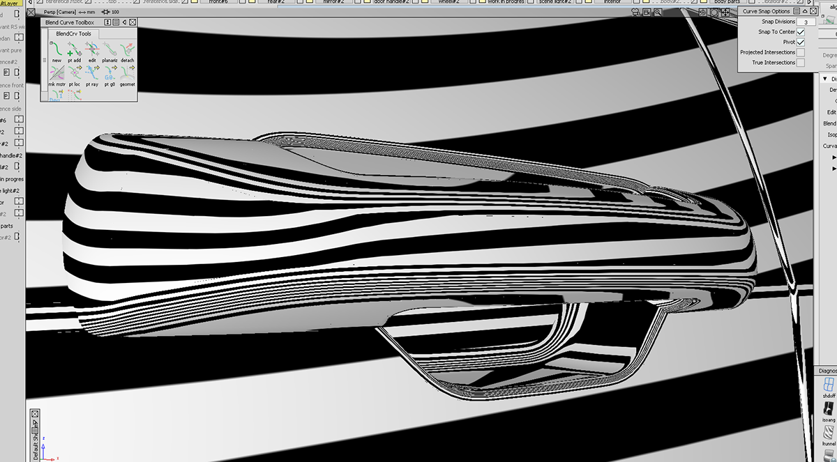 design details 3dmodels Door handle car design automotive   Door mirror