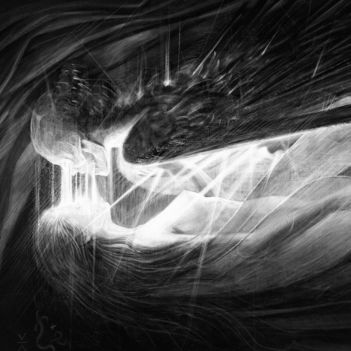 Drawing  Digital Art  artwork artist concept art horror dark night SKY darkart