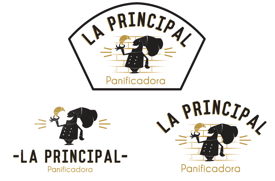 characterdesign Character panaderia personaje PANIFICADORA la principal principal Pan panadero cheff diseñaduria vector osvaldopeligro mexico logo