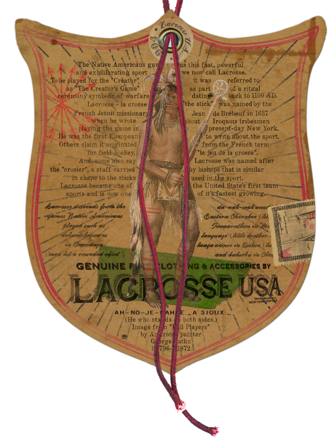 lacrosse Lacrosse U.S.A. vintage hangtag apparel Rugby ralph lauren native american