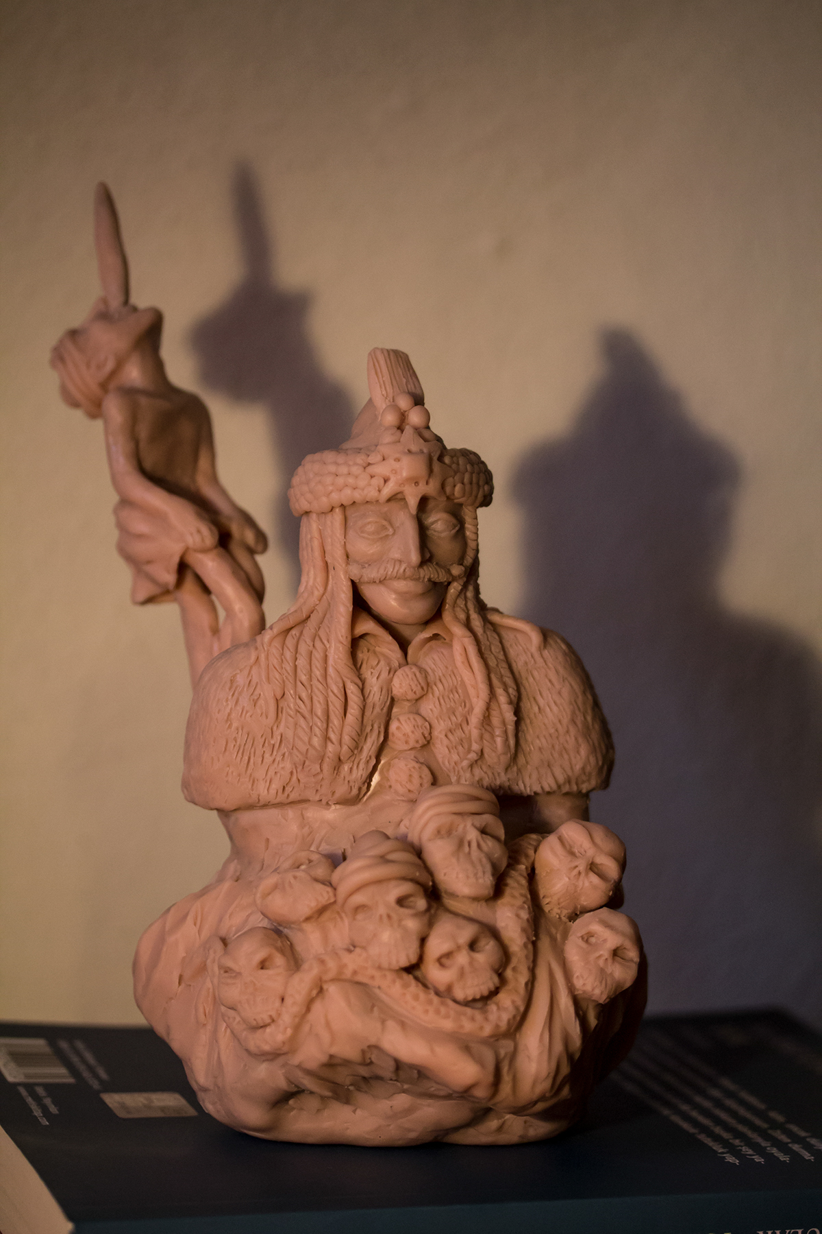 sculpture figure supersculpey clay polymer Vlad vladtepes dracula Dracul vladtheimpaler voyvoda artwork handmade plastilin horror