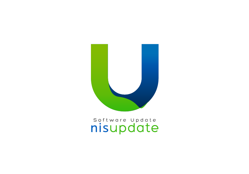 update software UI ux Interface blue green Nisupdate desktop app