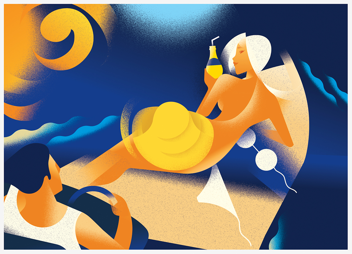 Adobe Portfolio Orangina drink oranges art Illustrator ILLUSTRATION  madsberg vector poster