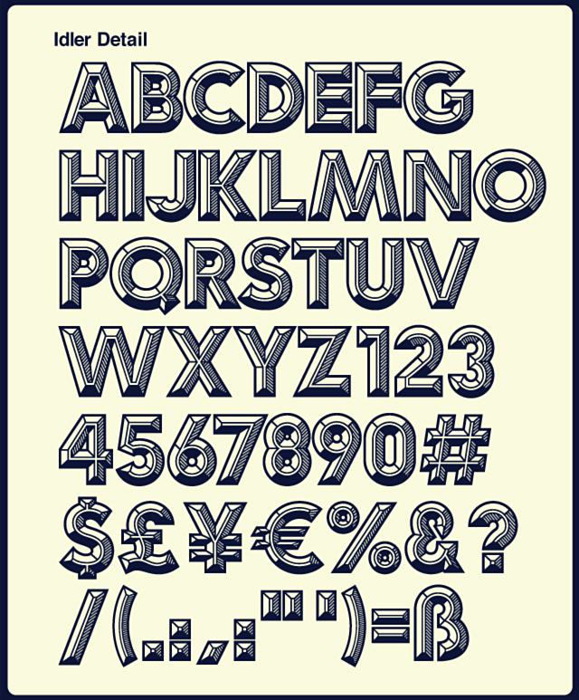 font Typeface modular Retro ywft art deco