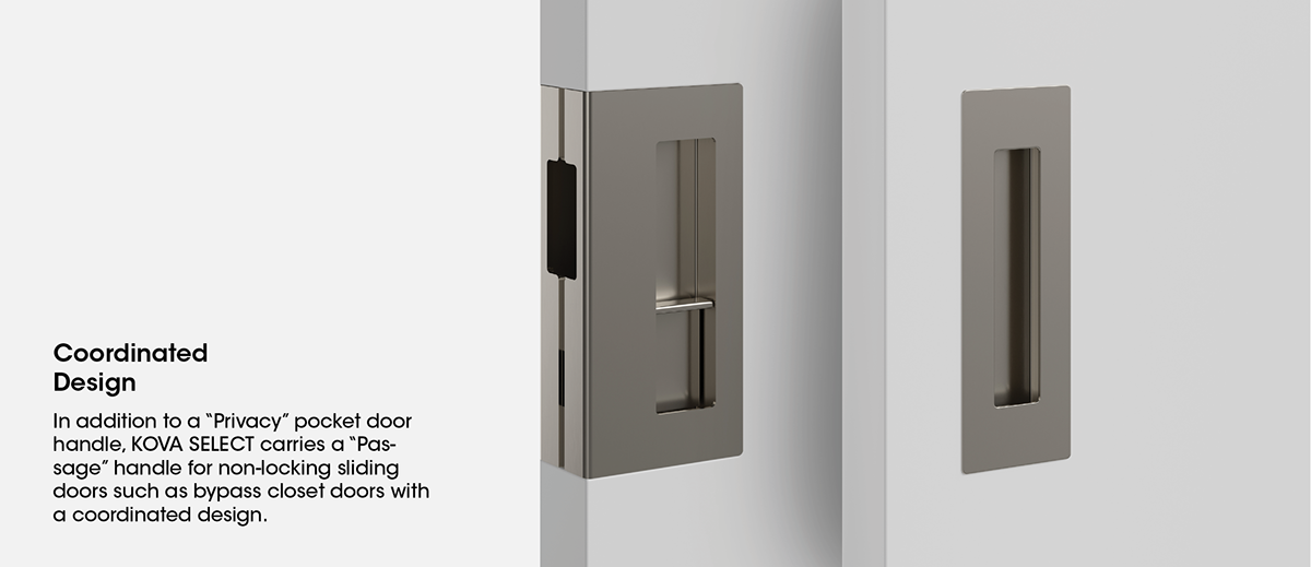 Doors hardware kova pocket door 