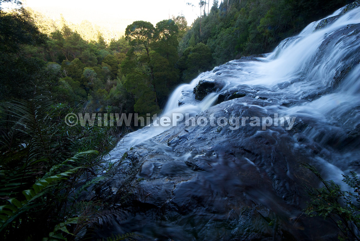 waterfall water winter colour mountain Mt Field Russel falls