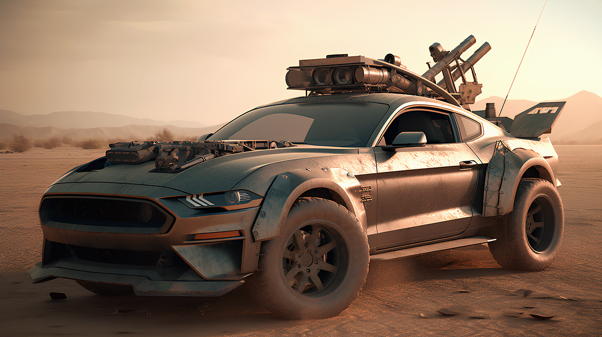 Post-apocalyptic supercars