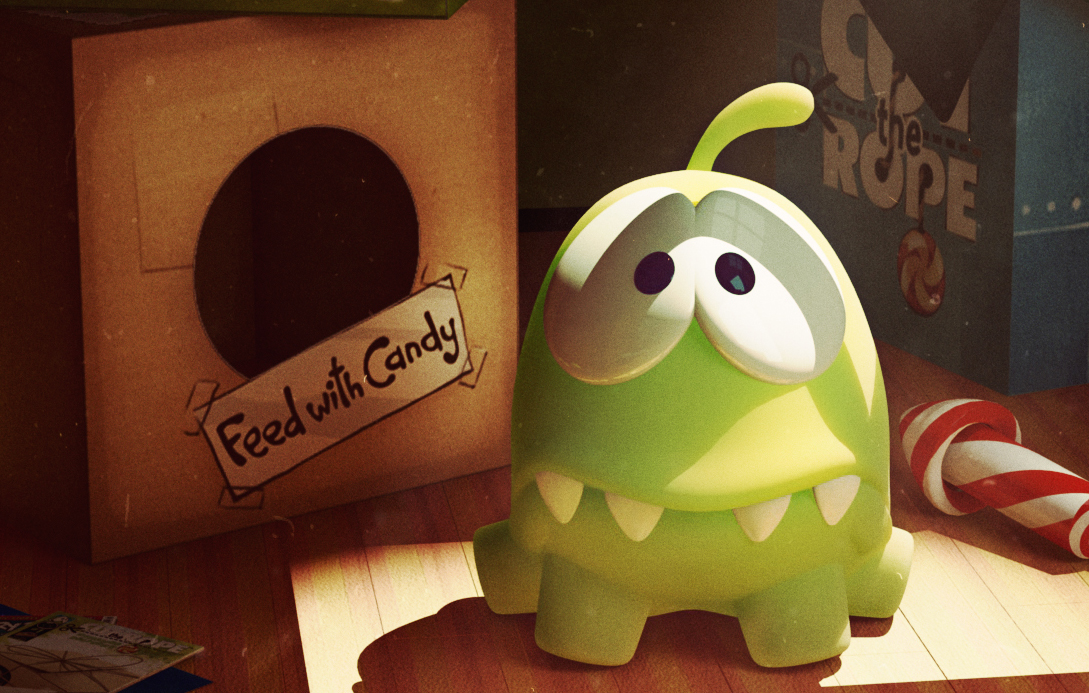 om nom cut the rope zeptolab creature characters inspirational design abduzeedo Deviantart CG 3D 3DTotal Excellence Award