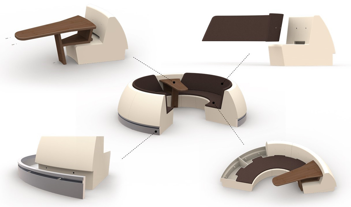 design challenge outdoor furniture product design  rendering thesis Thesis Project