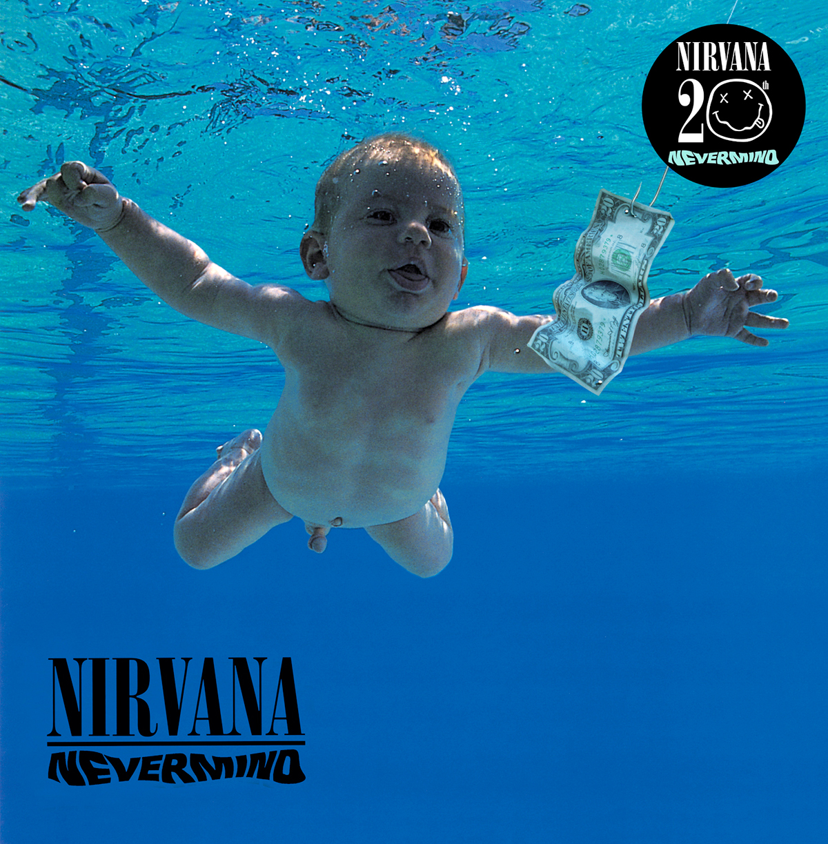 nirvana seattle grunge alternative kurt cobain rock n roll 90's album art album cover baby money water swimming