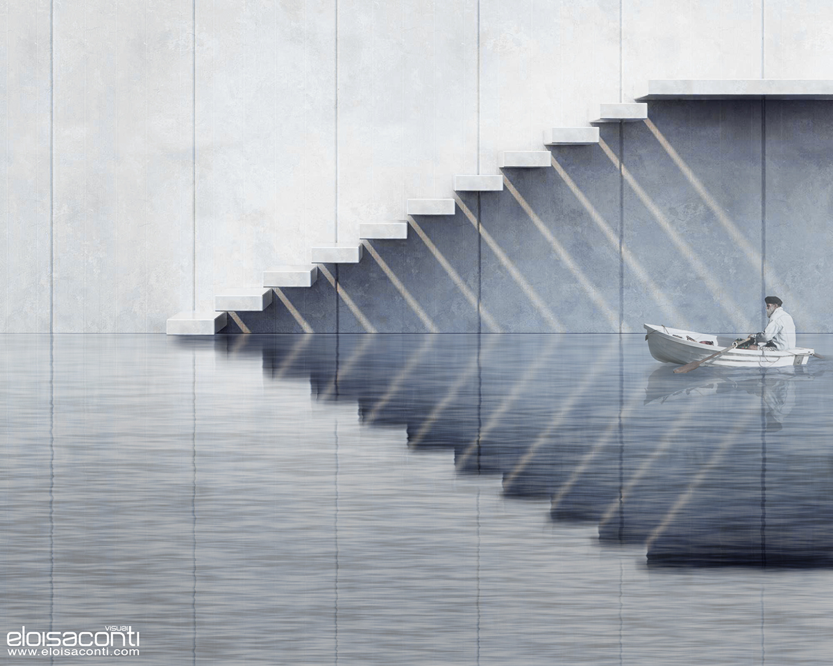 3D Render Renderign CGI cg_art Cg_artist photomontage stairs