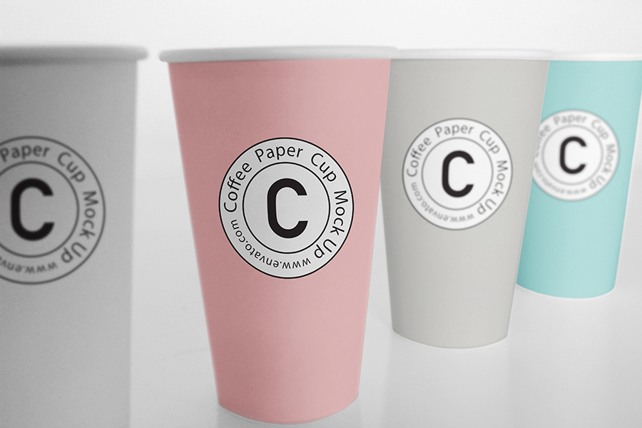 bakery bar cafe coffee brand coffee cup paper cup cup brand Cup Mockup mock-up template Mockup