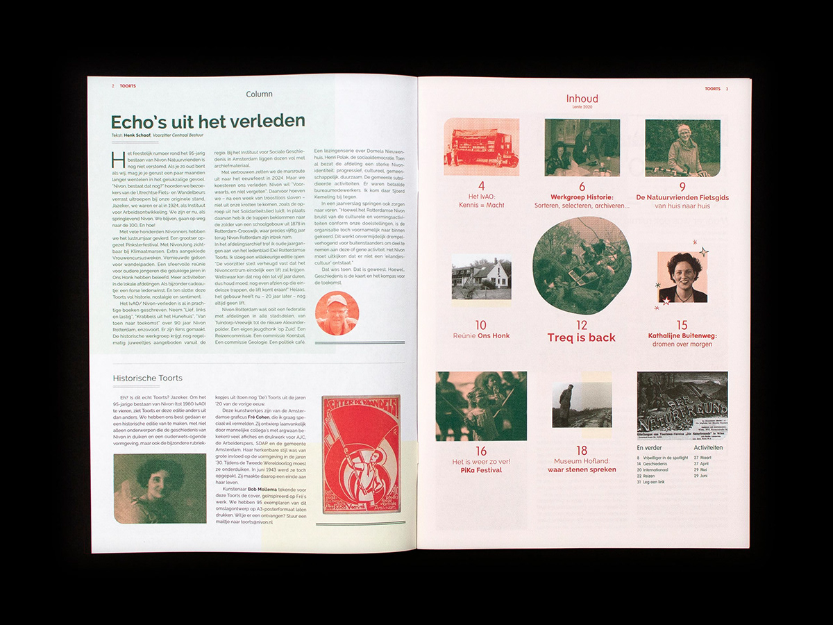 editorial magazine natuurvrienden NIVON oldstyle Retro The Netherlands toorts