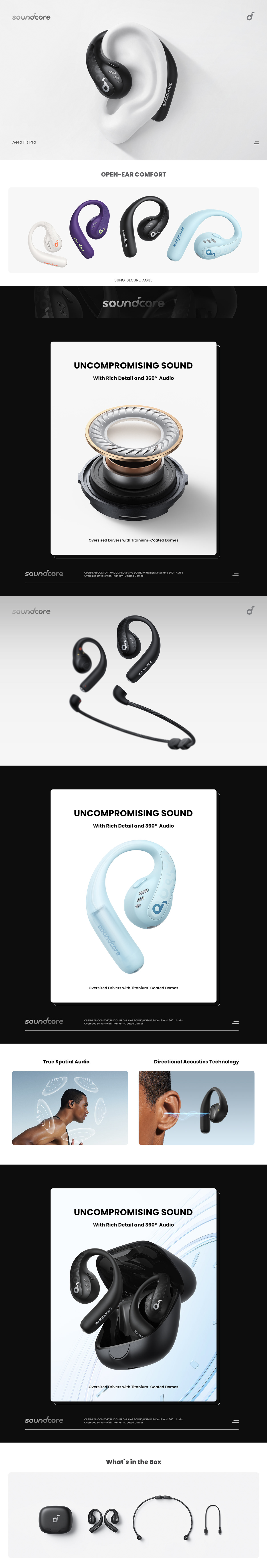 Render 3D design Socialmedia marketing   earphones product design  industrial soundcore