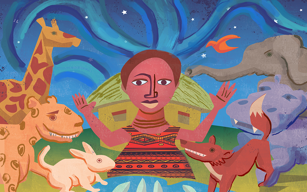 Uganda folktale children's art ILLUSTRATION  story children's book digital