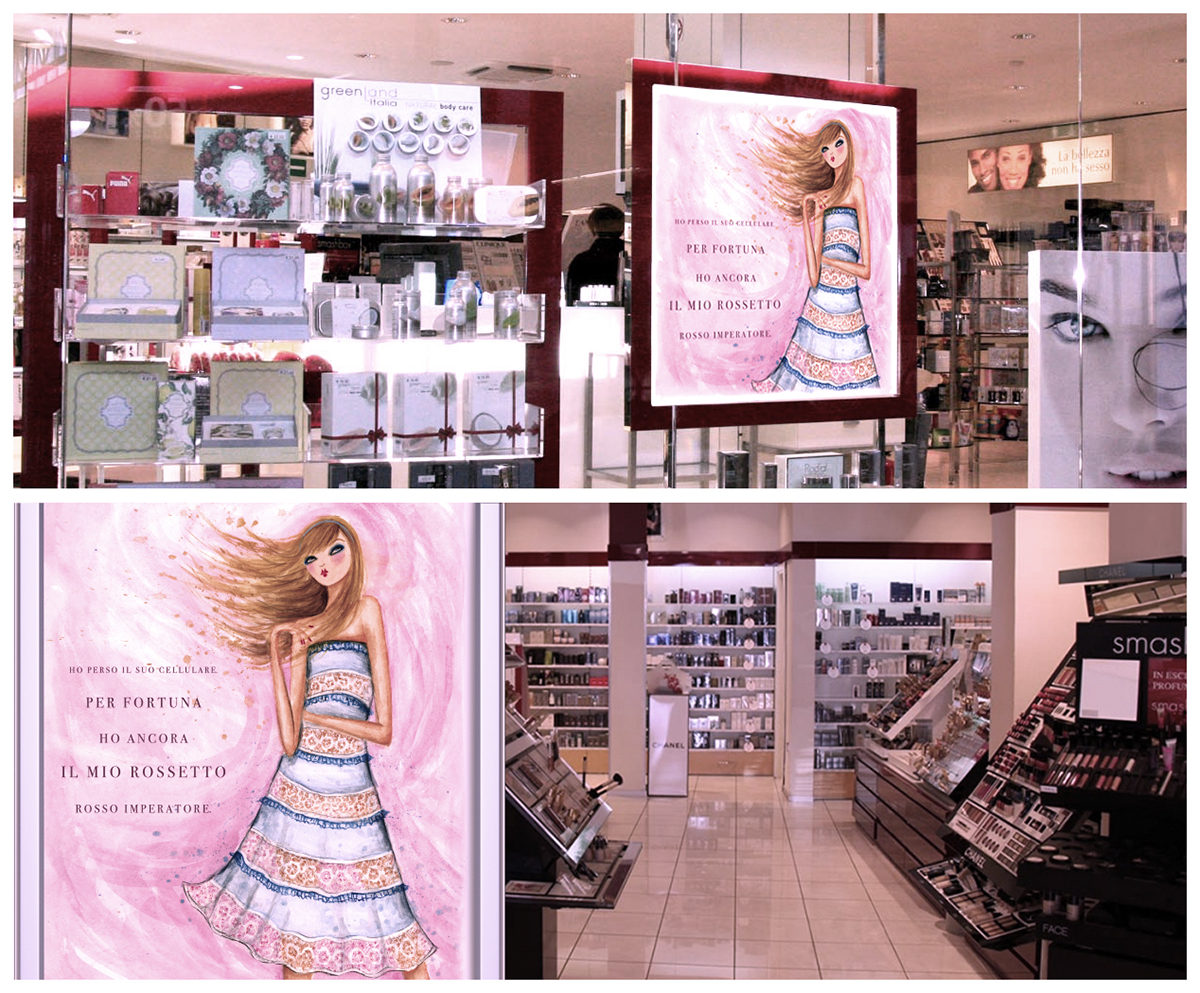 campaign ILLUSTRATION  beauty perfumery