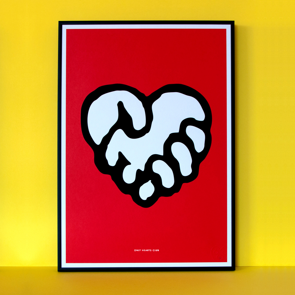 screen printing prints for sale hearts OnlyHeartsClub