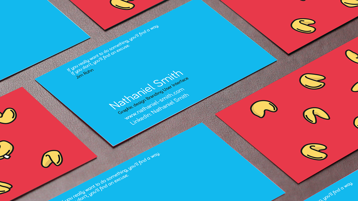 business card personal Promotion marketing   fortune cookie positive quotes illustrations vector art