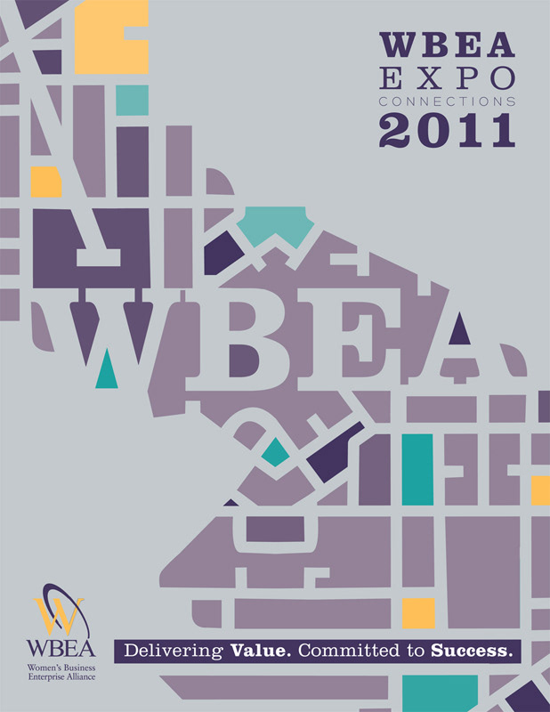 women business alliance wbea expo tradeshow print map Clarendon purple yellow environmental