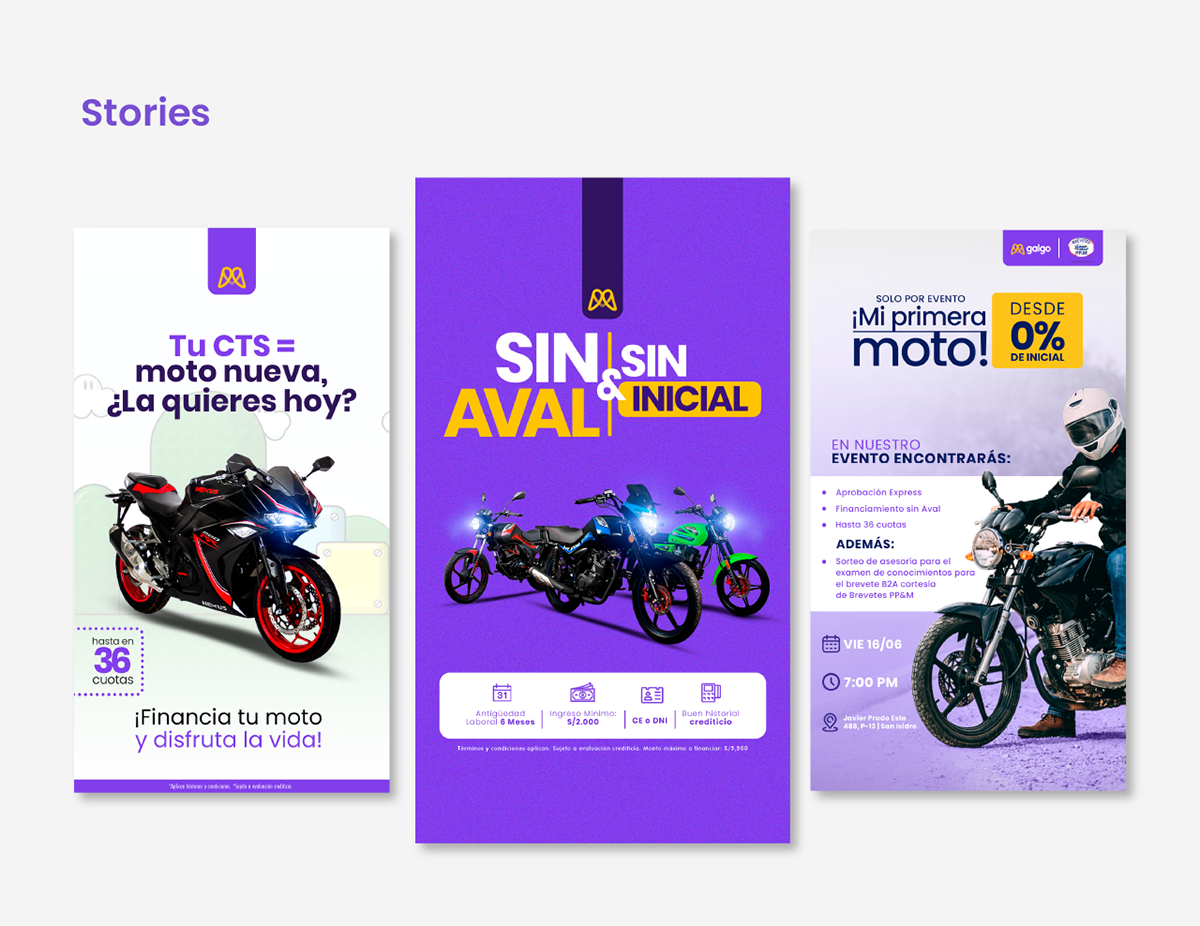 social media motorcycle facebook instagram bannerweb diseño gráfico publicidad creatividad diseño