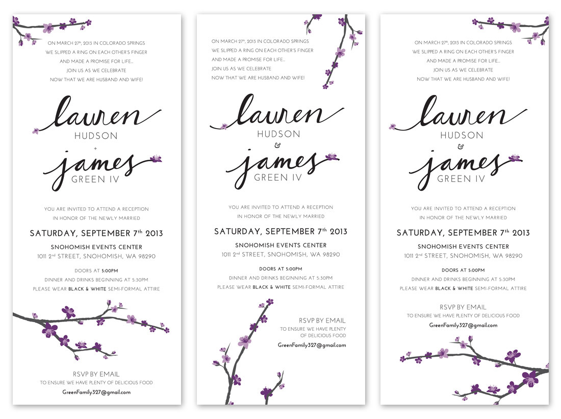 wedding invite diy invite