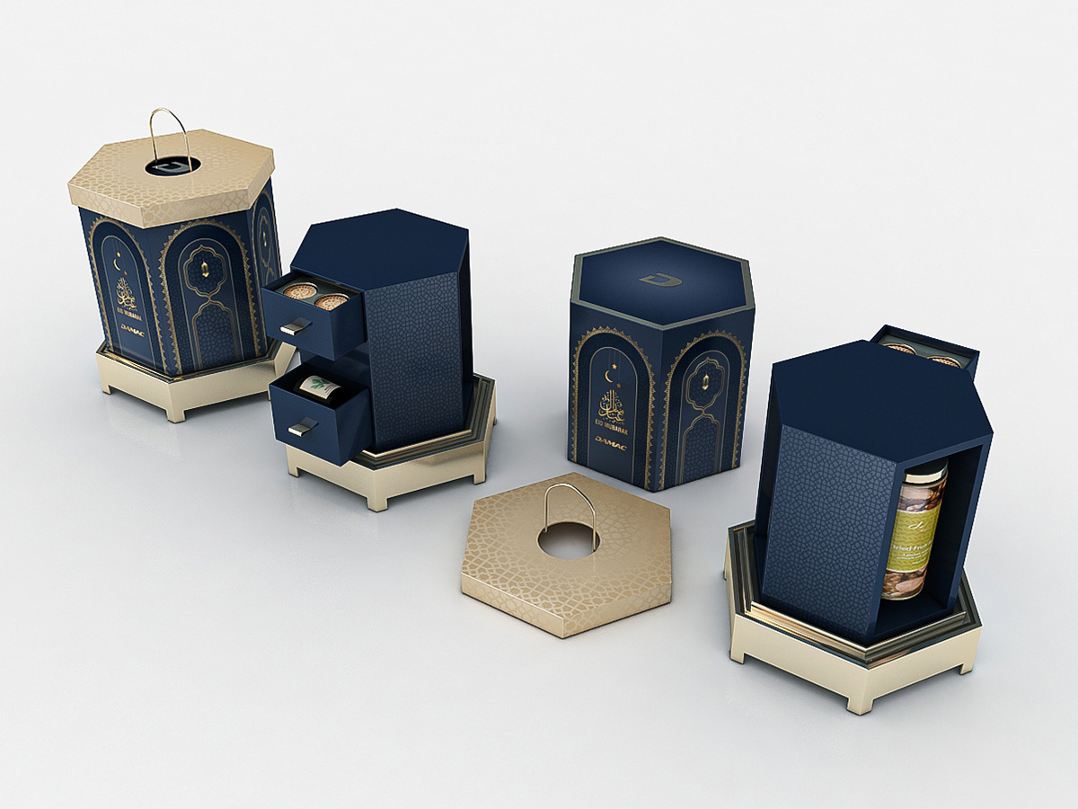 Premium Box gift box Packaging Render 3ds max eid box Premium Box Design