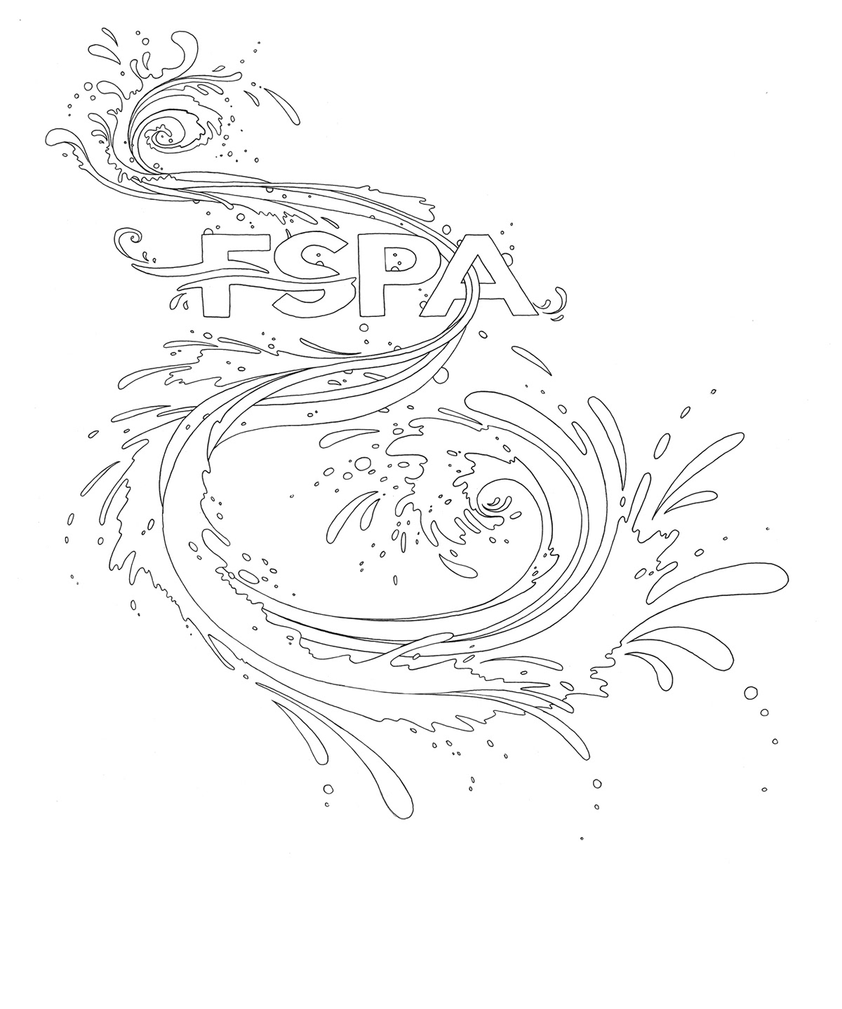FSPA florida Pool swim Meet dive water logo