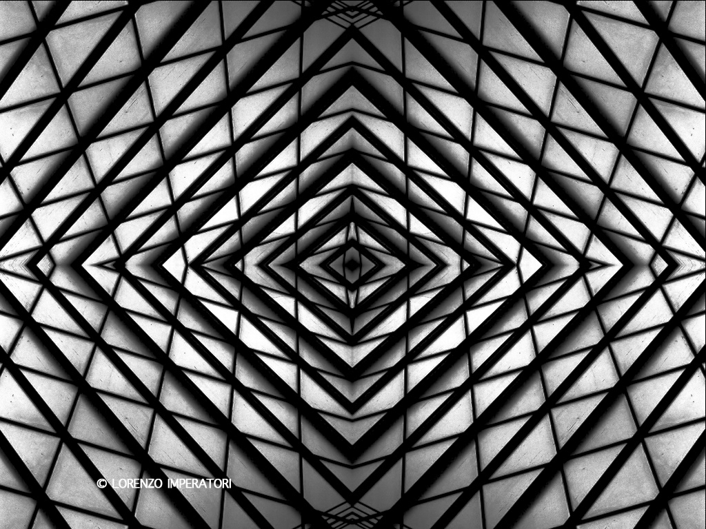 atocha train station madrid spain Symmetries Photo-collage