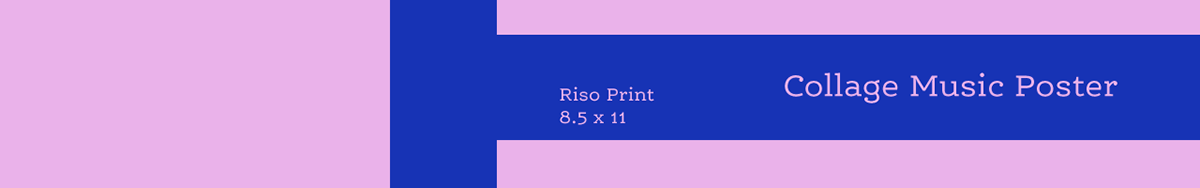risograph screenprint music poster