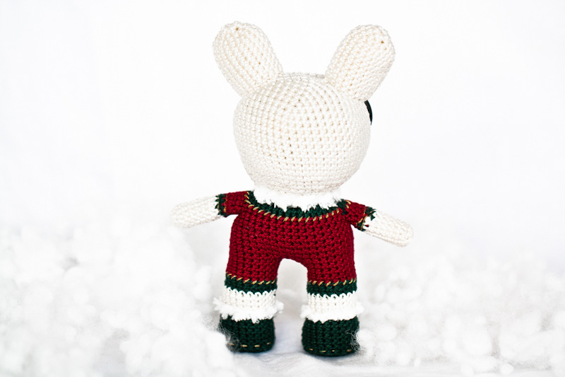 toys bunny rabbit Christmas crochet Character amigurumi animal Pet Miniature doll